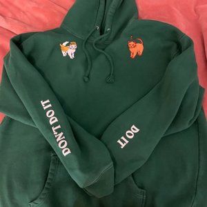 Emma Chamberlain Merch Green Cats Hoodie & Joggers XXL XL